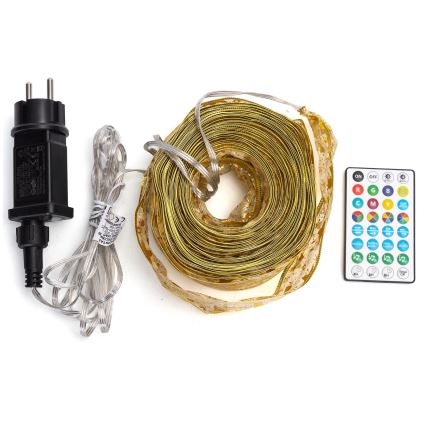 Aigostar - LED RGBICW Smart Outdoor Christmas Mesh String 100xLED 10 m IP44 + Remote Control