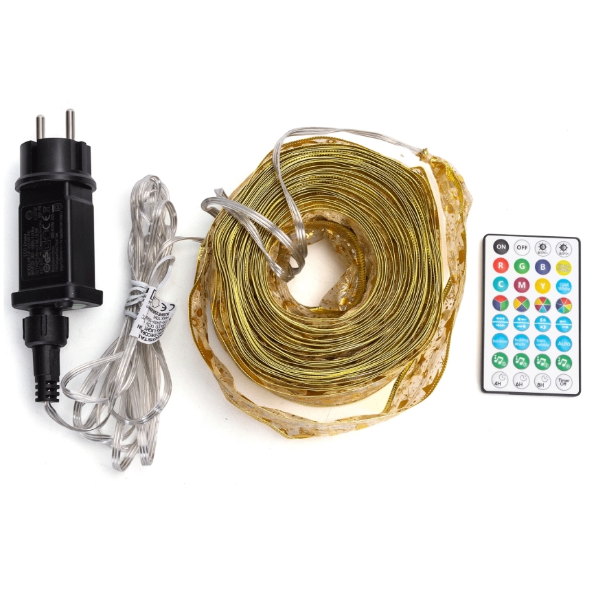 Aigostar - LED RGBICW Smart Outdoor Christmas Mesh String 100xLED 10 m IP44 + Remote Control