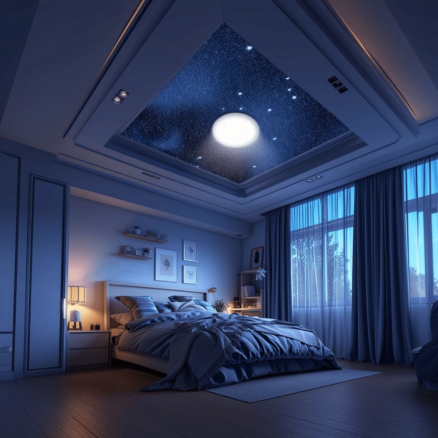 Aigostar - LED RGBW Dimmable bathroom ceiling light MESH Smart LED/12W/230V IP44 + remote control