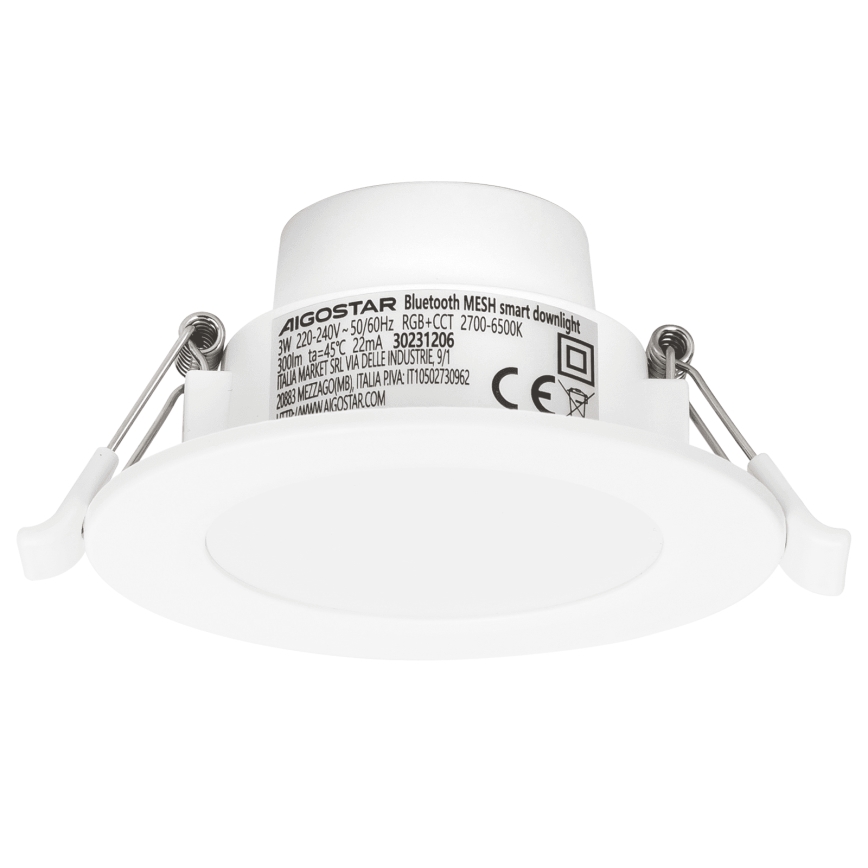Aigostar - LED RGBW Dimmable bathroom recessed downlight MESH Smart LED/3W/230V 2700-6500K IP44