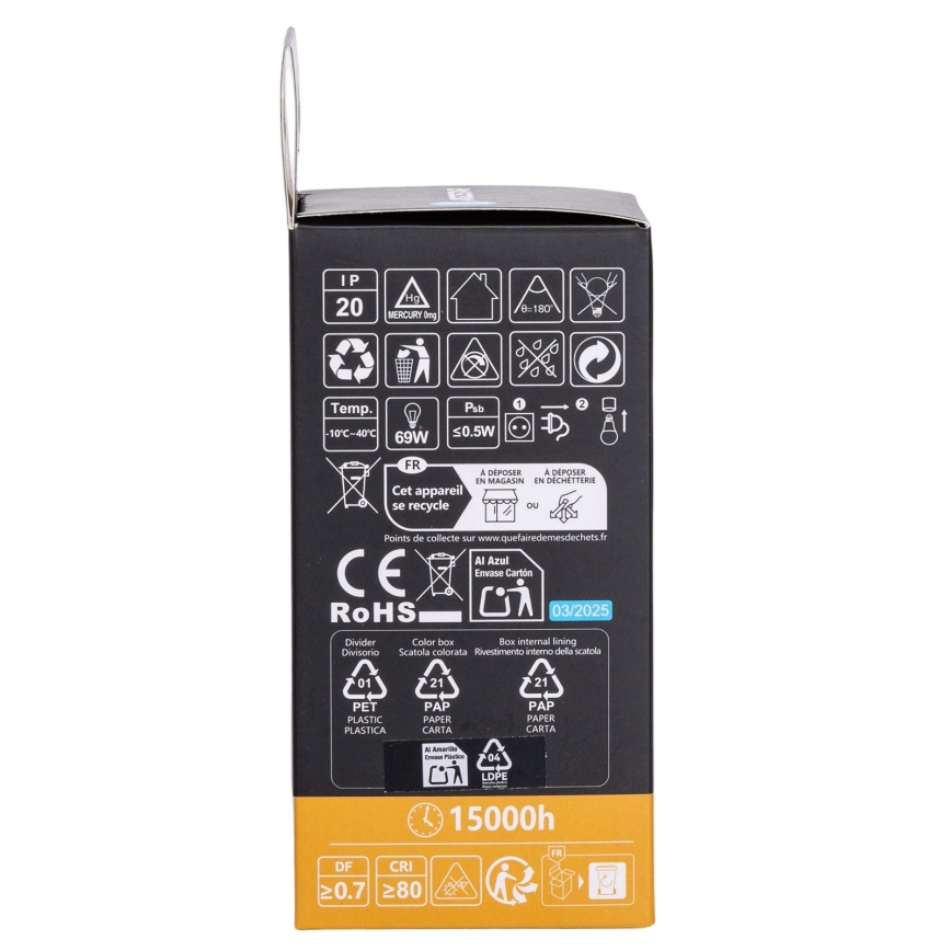 Aigostar - LED RGBW Dimmable Bulb A60 E27/10W/230V 3000K + Remote Control