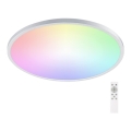 Aigostar - LED RGBW Dimmable bathroom ceiling light LED/24W/230V 3000-6500K d. 42 cm IP44 + remote control