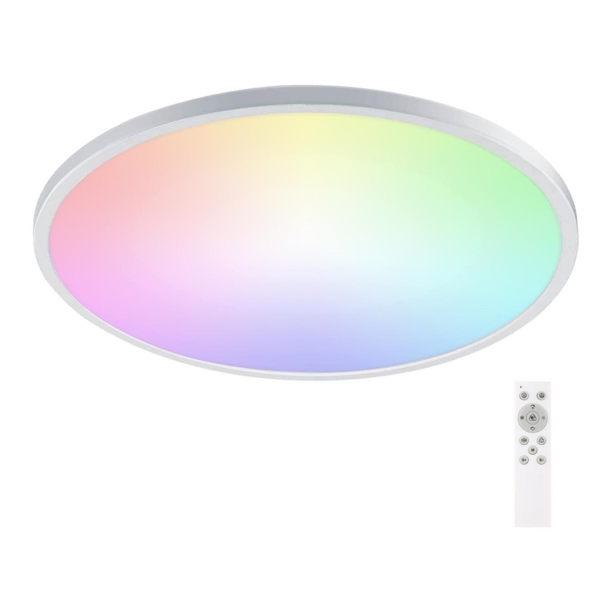 Aigostar - LED RGBW Dimmable bathroom ceiling light LED/24W/230V 3000-6500K d. 42 cm IP44 + remote control