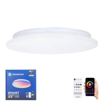 Aigostar - LED RGBW Dimmable bathroom ceiling light MESH Smart LED/18W/230V 3000-6500K IP44 + remote control