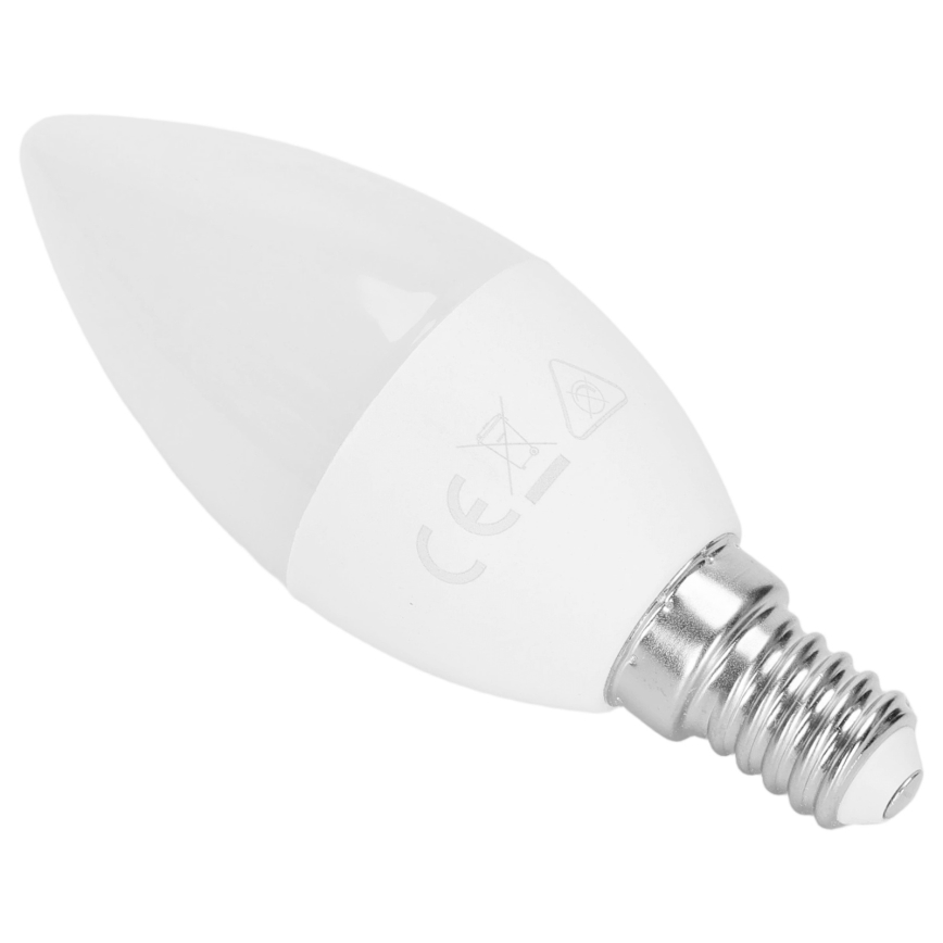 Aigostar - LED RGBW Dimmable C37 Bulb E14/6W/230V 3000K + Remote Control