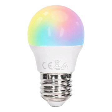 Aigostar - LED RGBW Dimmable Bulb G45 E27/6W/230V 3000K + Remote Control