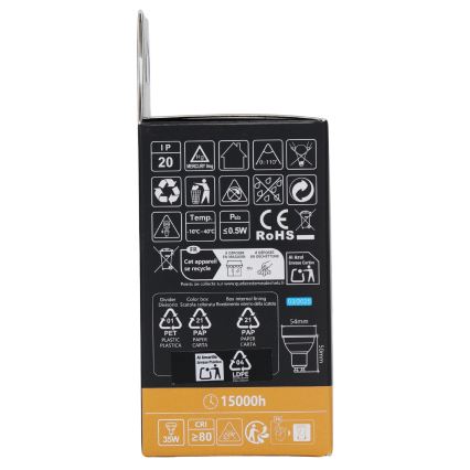 Aigostar - Dimmable LED RGBW GU10 Bulb, 4.8W, 230V, 3000K + Remote Control