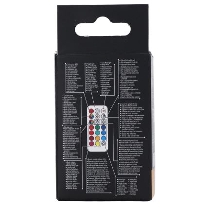 Aigostar - Dimmable LED RGBW GU10 Bulb, 4.8W, 230V, 3000K + Remote Control