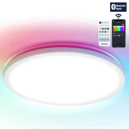 Aigostar - LED RGBW Dimmable ceiling light MESH LED/24W/230V 3000-6500K white + remote control
