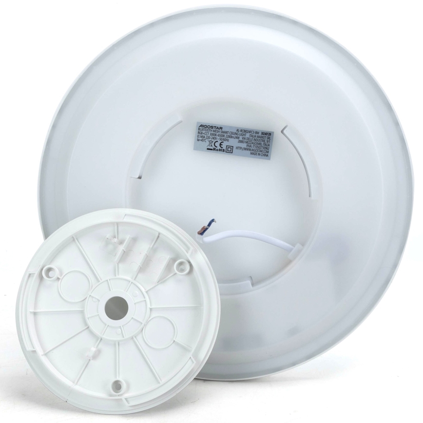 Aigostar - LED RGBW Dimmable ceiling light MESH LED/24W/230V 3000-6500K white + remote control
