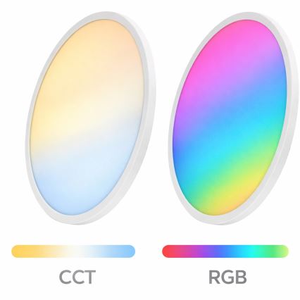 Aigostar - LED RGBW Dimmable ceiling light MESH LED/36W/230V 3000-6500K white + remote control