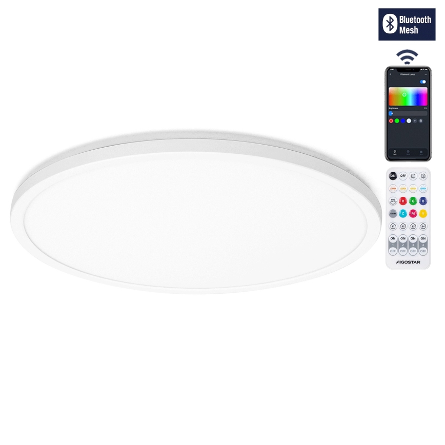 Aigostar - LED RGBW Dimmable ceiling light MESH LED/36W/230V 3000-6500K white + remote control