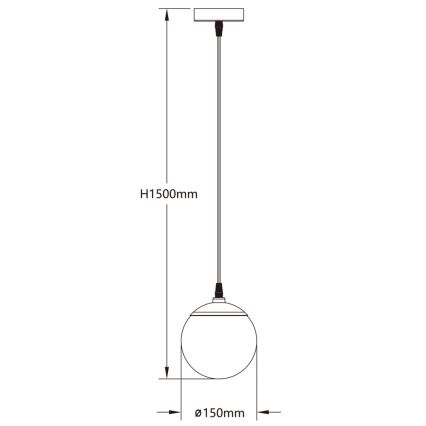 Aigostar - LED RGBW Dimmable chandelier on a string MESH LED/8W/230V 2700-6500K white + remote control