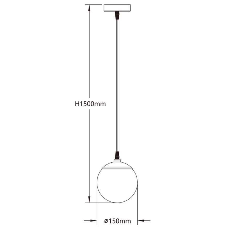 Aigostar - LED RGBW Dimmable chandelier on a string MESH LED/8W/230V 2700-6500K white + remote control