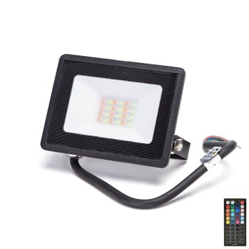 Aigostar - LED RGBW Dimmable Floodlight LED/20W/230V IP65 + Remote Control