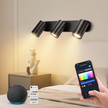 Aigostar - LED RGBW Dimmable MESH Spotlight 3xLED/4,9W/230V 2700-6500K White + Remote Control