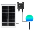 Aigostar - LED RGBW Dimmable Outdoor MESH Lamp LED/20W/3.7V 4000mAh 2700-6500K IP65 Ø 20 cm + Remote Control