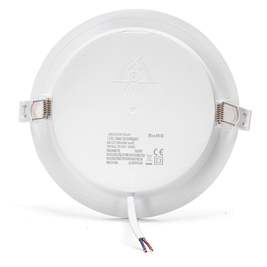 Aigostar - LED RGBW Dimmable recessed light LED/15W/230V 2700-6500K d. 17,5 cm Wi-Fi