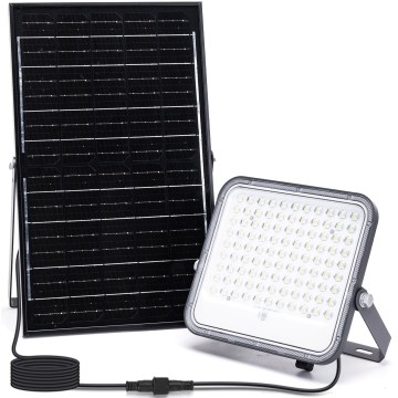 Aigostar - LED RGBW Dimmable solar floodlight LED/150W/3,4V IP66 + remote control