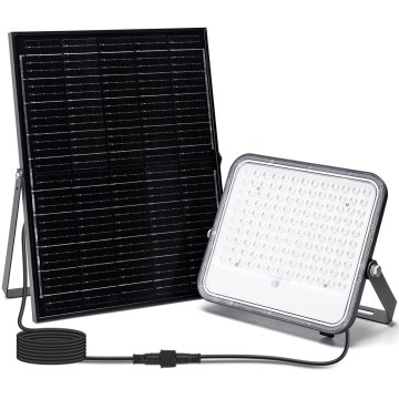 Aigostar - LED RGBW Dimmable solar floodlight LED/200W/3,4V IP66 + remote control