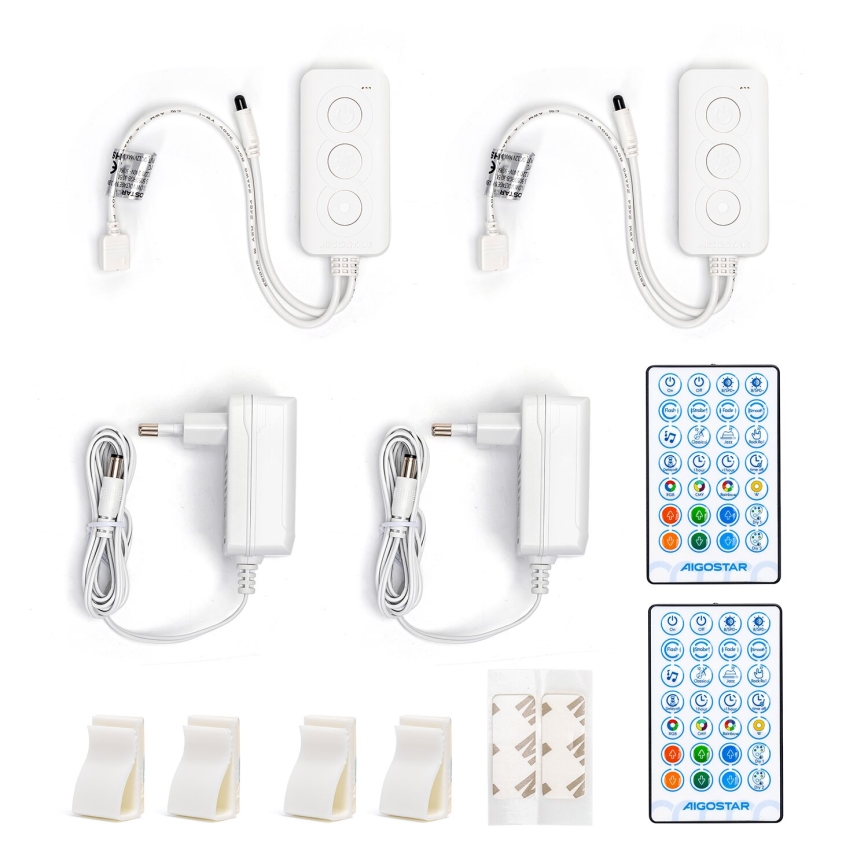 Aigostar - LED RGBW Dimmable strip LED/18W/12V 2x5 m Wi-Fi