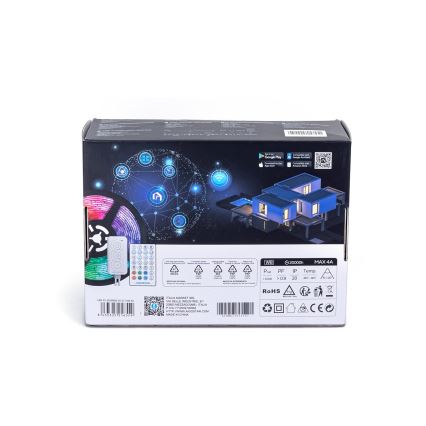 Aigostar - LED RGBW Dimmable strip LED/48W/12V 2x7,5 m Wi-Fi