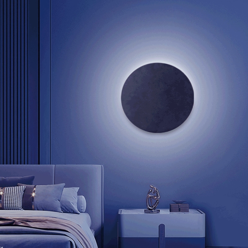 Aigostar - LED RGBW Dimmable wall light MESH Smart LED/12W/230V 2700-6500K black + remote control