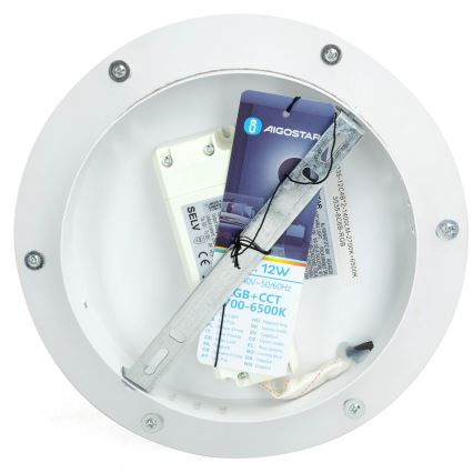Aigostar - LED RGBW Dimmable wall light MESH Smart LED/12W/230V 2700-6500K white + remote control