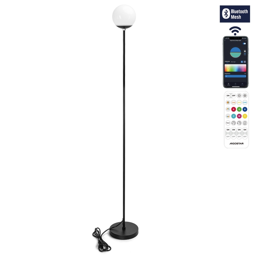 Aigostar - LED RGBW Dimmable MESH Floor Lamp LED/8W/230V + remote control