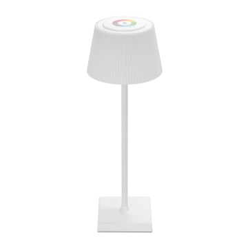 Aigostar - LED RGBW Outdoor dimmable rechargeable table lamp LED/4W/5V 3600mAh white IP54