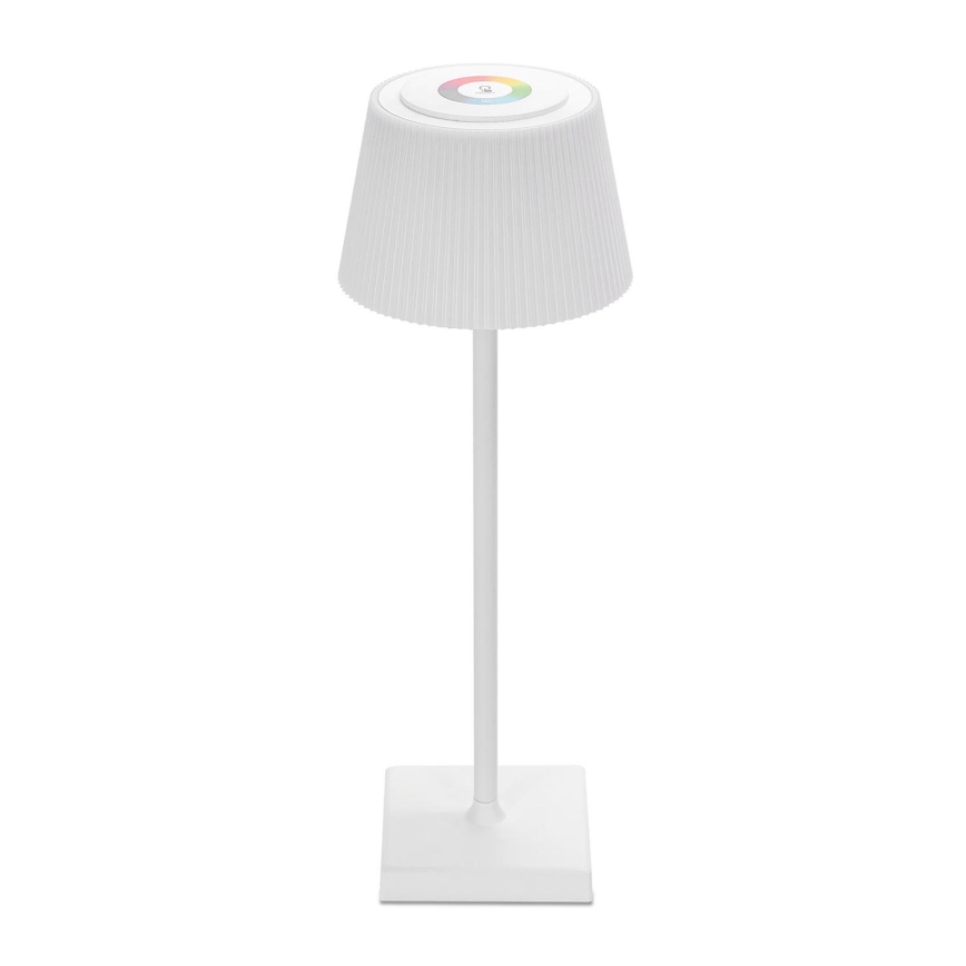 Aigostar - LED RGBW Outdoor dimmable rechargeable table lamp LED/4W/5V 3600mAh white IP54