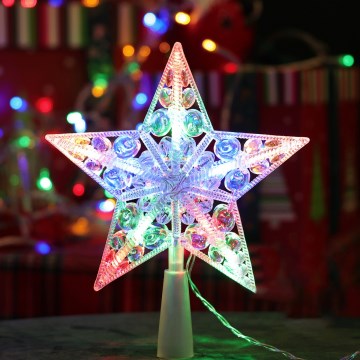 Aigostar - LED RGBY Christmas Star Decoration 16xLED/3xAA