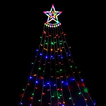 Aigostar - LED Outdoor Christmas Decoration 350 LEDs 3.5 m IP44 Multicolor