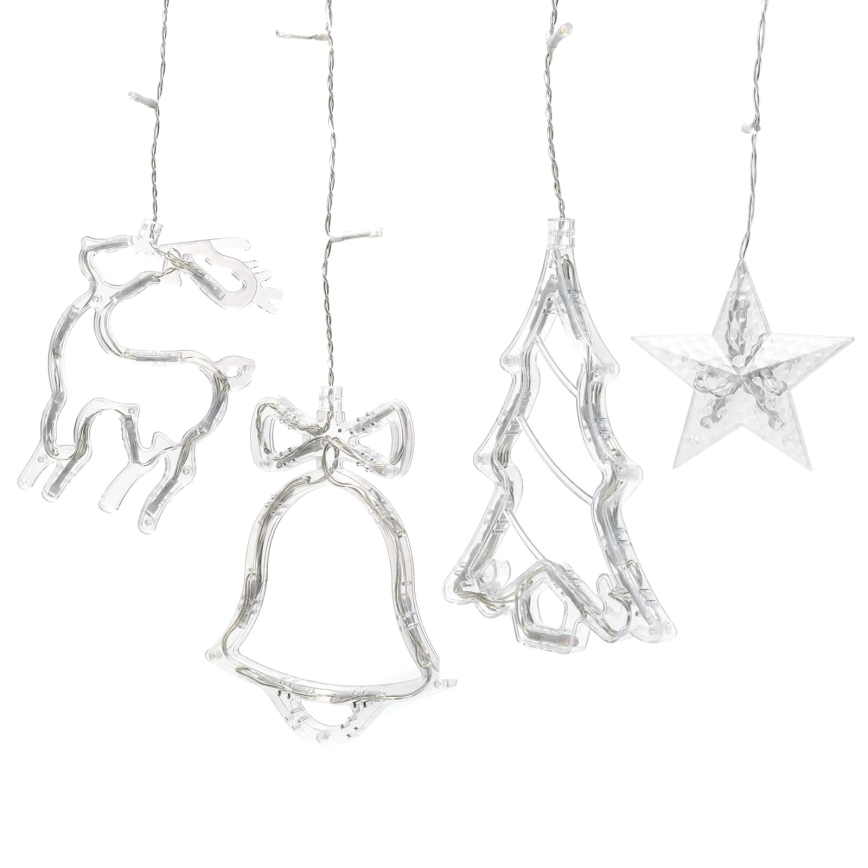 Aigostar - LED RGBY Outdoor Christmas Light Chain 120xLED/8 Functions 3x0,6m IP44 Multicolor + Remote Control