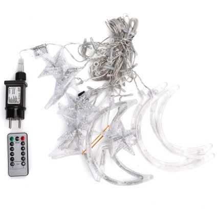 Aigostar - LED RGBY Outdoor Christmas string lights 120xLED/8 functions 3x0,6m IP44 multicolor + remote control