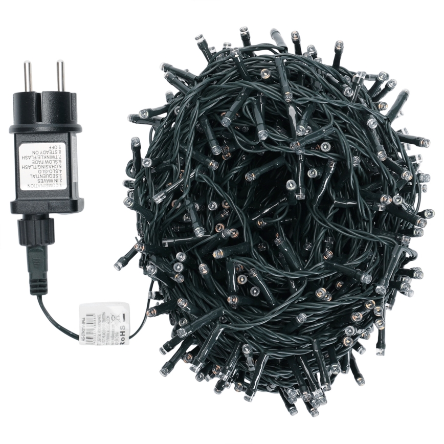 Aigostar - LED RGBY Outdoor Christmas String Lights 600 LEDs / 8 Modes 30 m IP44
