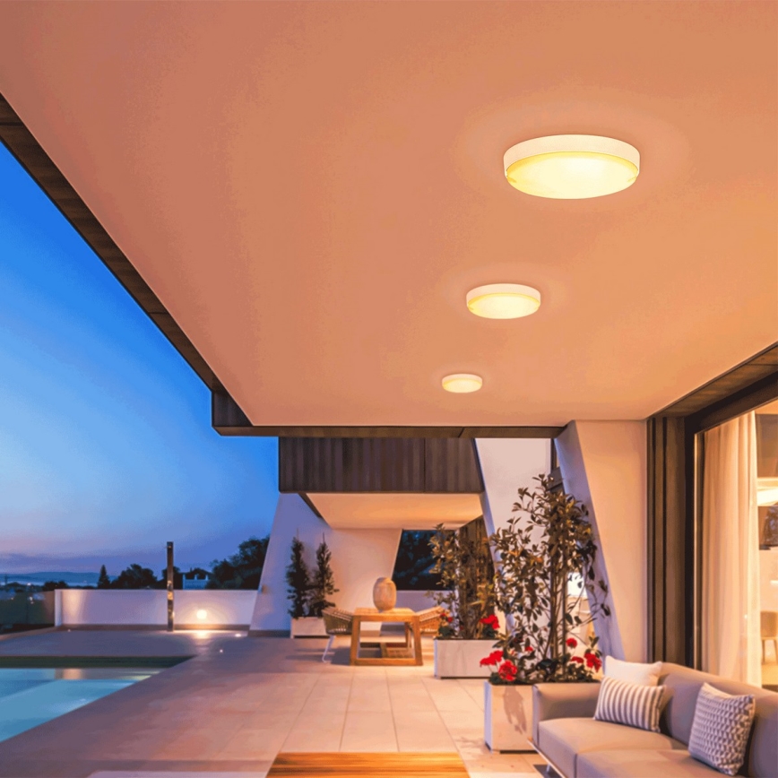Aigostar - LED Dimmable solar ceiling light LED/3,2V 3000K/4000K/6500K IP65 + remote control
