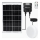 Aigostar - LED Solar Ceiling Light with Sensor, 70W / 3.7V / 6000 mAh, IP65 + Remote Control