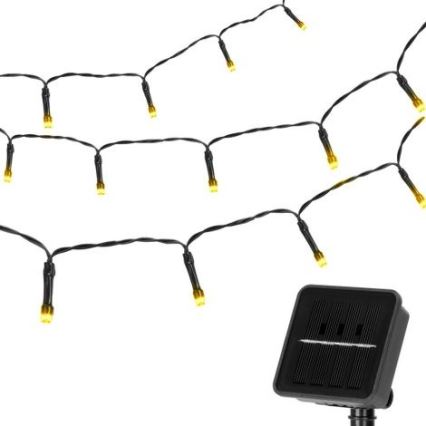 Aigostar - LED Solar chain 100xLED/12m 300 mAh IP65 warm white