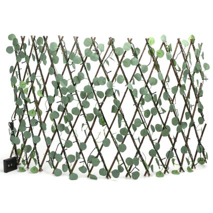Aigostar - LED Solar chain 102xLED/2x0,7m IP65 300 mAh warm white eucalyptus