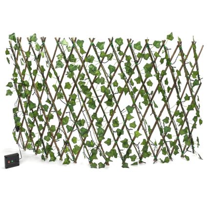 Aigostar - LED Solar chain 102xLED/2x0,7m IP65 300 mAh warm white ivy