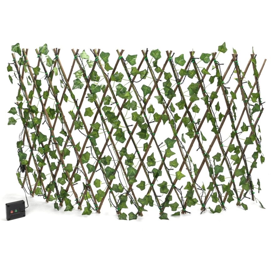Aigostar - LED Solar chain 102xLED/2x0,7m IP65 300 mAh warm white ivy