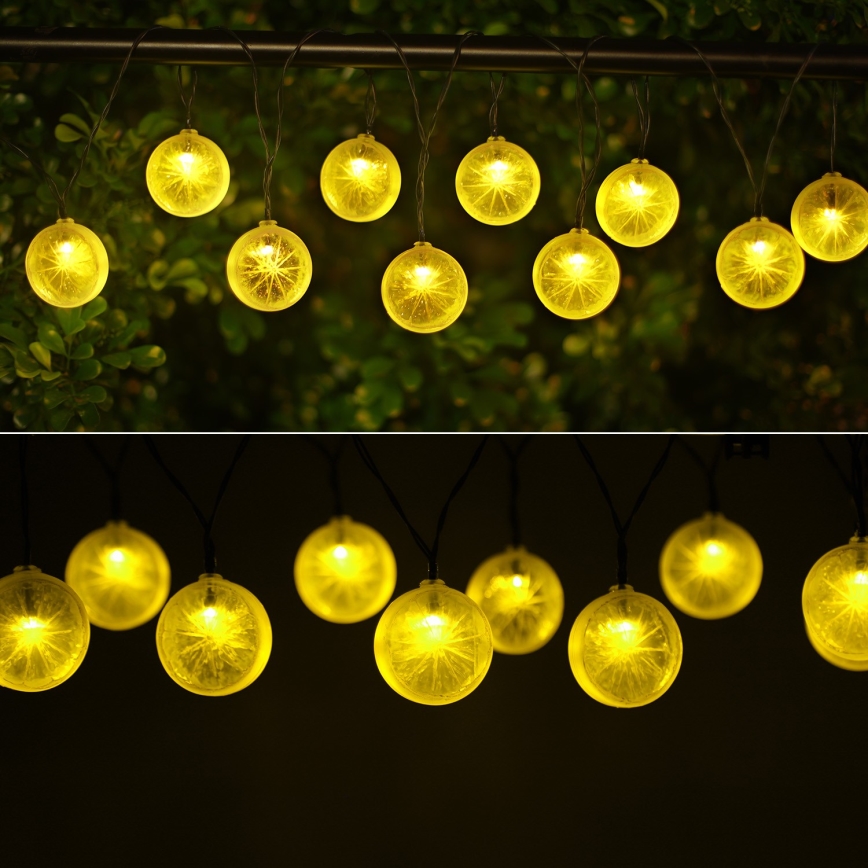 Aigostar - LED Solar chain 10xLED/3,8m IP44 warm white
