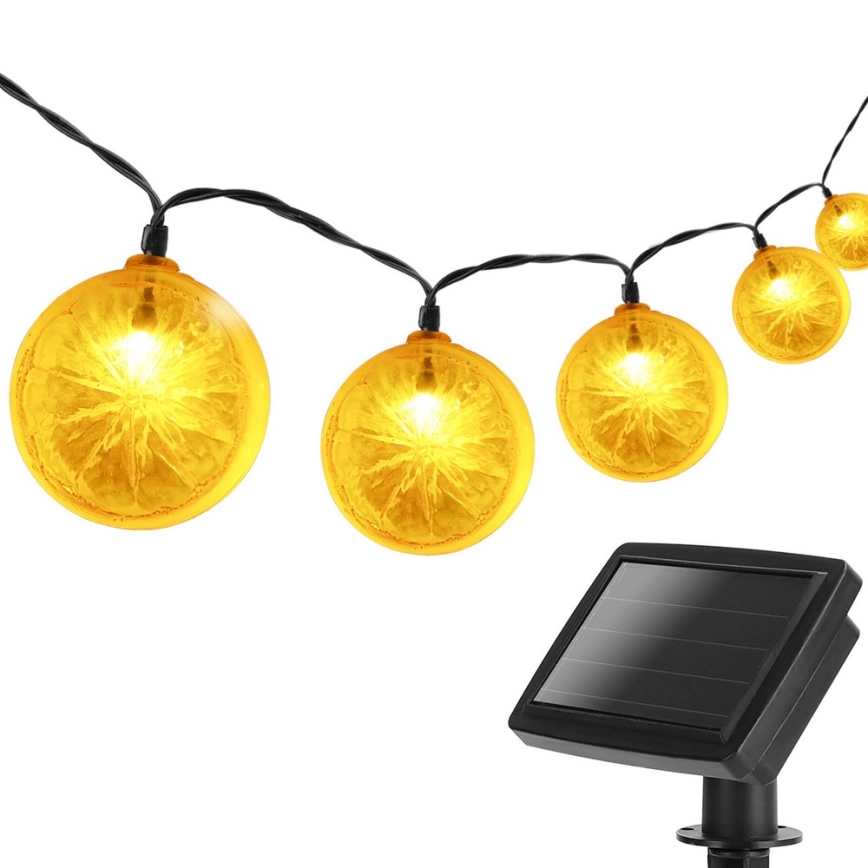 Aigostar - LED Solar chain 10xLED/3,8m IP44 warm white
