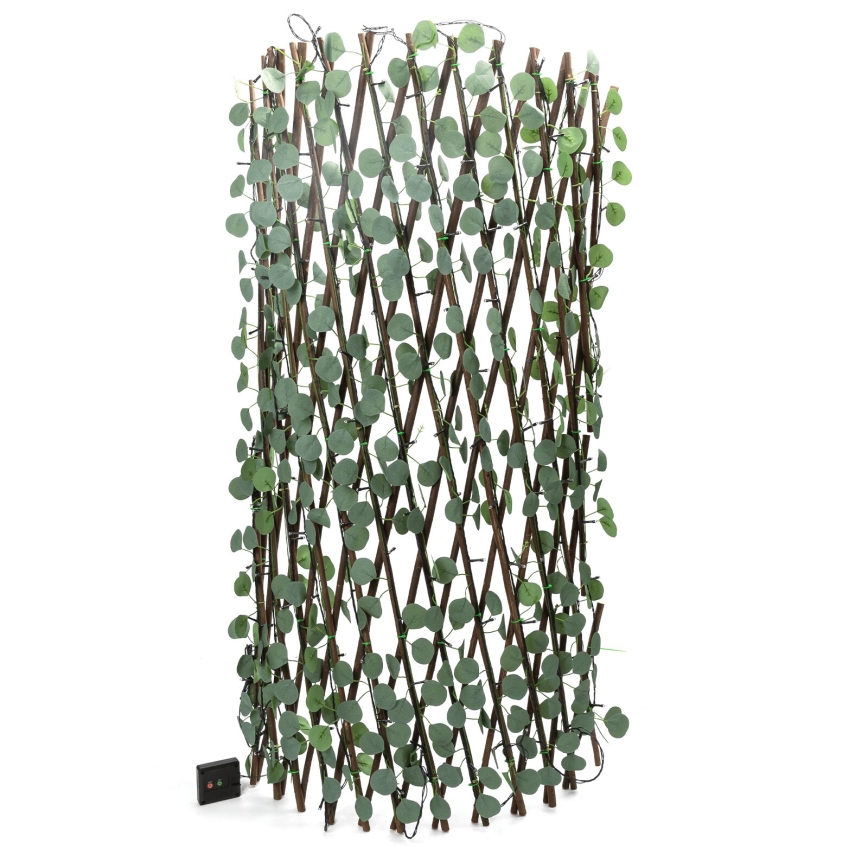 Aigostar - LED Solar chain 148xLED/2x1,2m IP65 300 mAh warm white eucalyptus