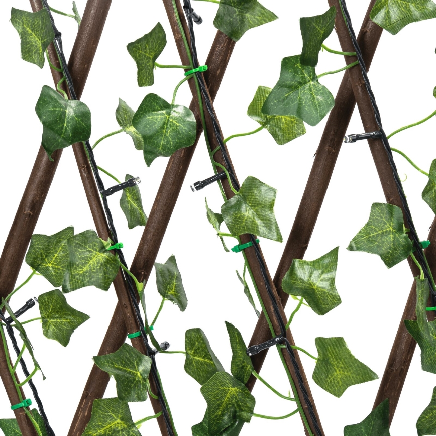 Aigostar - LED Solar chain 148xLED/2x1,2m IP65 warm white ivy