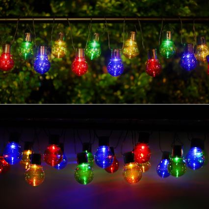 Aigostar - LED Solar chain 20xLED/5,8m IP44 multicolor