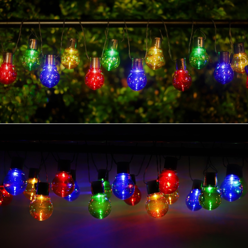 Aigostar - LED Solar chain 20xLED/5,8m IP44 multicolor