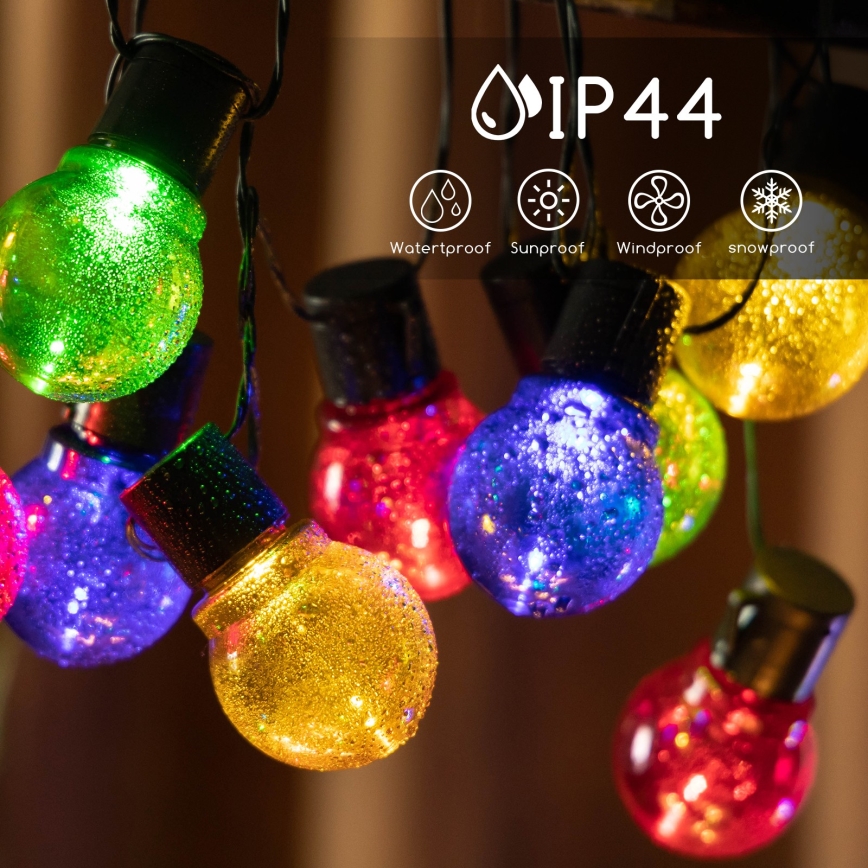 Aigostar - LED Solar chain 20xLED/5,8m IP44 multicolor