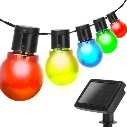 Aigostar - LED Solar chain 20xLED/5,8m IP44 multicolor